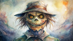 creepy scarecrow face