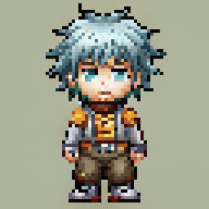 a anime character for a 2d game
