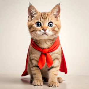 Super power cute cat