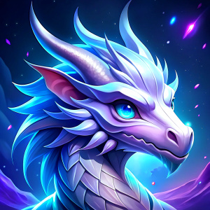 white dragon icon for videogame