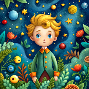 The 
little Prince
,wallpaper pattern, relief



