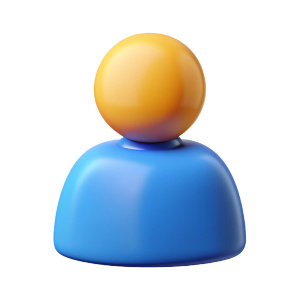 human icon msn messenger shape with skin tone head