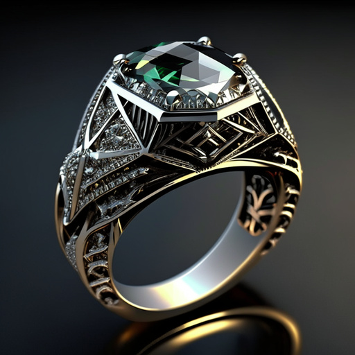 a ring with a diamond
