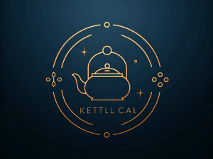 a kettle outline logo of brand 'Ketli Chai'.