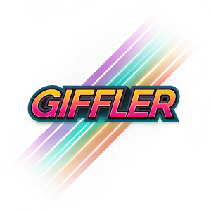 Digital artwork of the 'Giffler' logo. Vibrant colors and modern design.