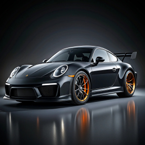 BLACK PORSCHE 911 GT3 RS