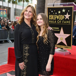 Actress Colleen Camp and her daughter Emily Goldwyn at the Hollywood Walk of Fame unveiling ceremony.