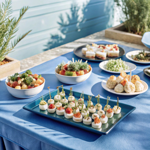 buffet canapet event evening minimalism