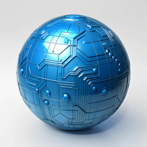 global blue circuit board  background