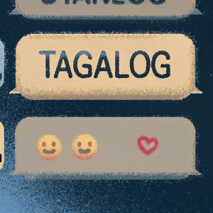 Screenshot of a lively chat conversation in Tagalog between friends.