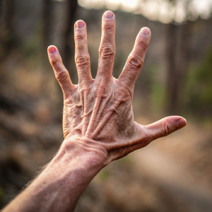 Imagina una mano humana en 8k y gran nitidez y detalle 