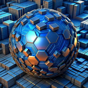 global blue circuit board  background