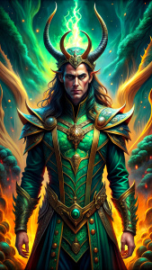 Loki: A complex character in Asgard, Loki serves both as a helper to the gods and a trickster figure causing trouble. horrors wars