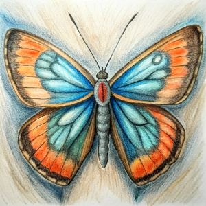 Can you draw the anatomy of a butterfly?