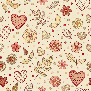 valentine day minimalist doodles for seamless pattern tile, light background