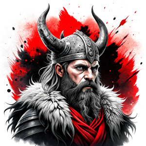 viking perfect realistic art, high-definition, high-definition grey and black, white background 