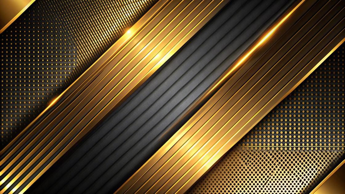 A Black And Gold Background With A Diagonal Design Shiny Gold