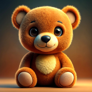 teddy bear is a plush toy