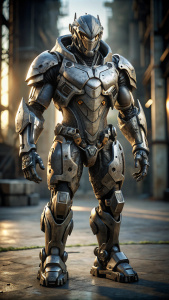nousr robot, skull, armored, stealth, character design, highly detailed, full body,  intricate details, digital 3d, hard surface, real-time, vfx, trending on artstation, sharp focus, uhd, hdr