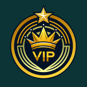 member level VIP icon，Crown,Premium,high-end, concise, text content vip
