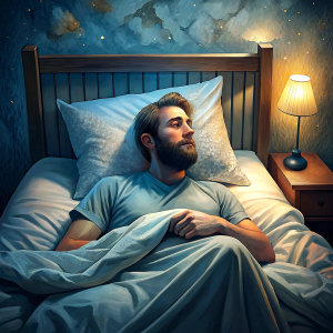 man sleeps in bed totalbedroom