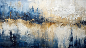 abstract oil painting artistic background, texture sharp focus, 3D engraving texture Minimalist white Painting Textured painting dark blue beige and white color, background white wall texture Abstract of gouache oil painting, sharp focus, ultra realistic, highly detailed, render, 8k