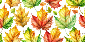 seamless pattern with leaves	