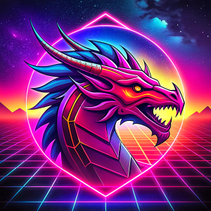 red dragon icon for videogame