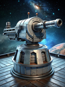 ballistic space cannon turret in gunport