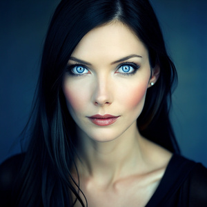 picture-perfect pokerstar beauty black-haired blue eyes 