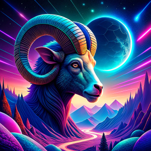 Zodiac sign Aries, among the planets