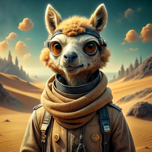 Sand Xiaotuo, a cool little camel, fashionable figure, furry hump, trendy look.

Golden sand color, Wuwei Desert, light brown fashion, blending into Chinese hip-hop, individual differences. Gorgeous embroidery, showcasing free innovative music. Plus cyberpunk, even more stunning and cool!
