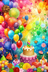 background for a birthday collage