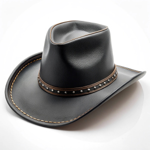 cowboy black hat on a white background