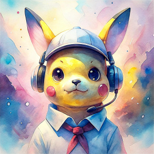 pikachu as a customer service agent