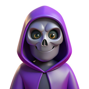 purple grim reaper