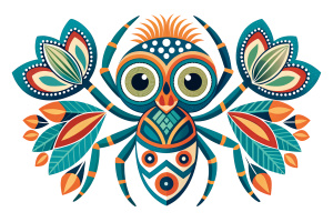 Peacock Spider, illustration