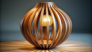 wooden ply hall light