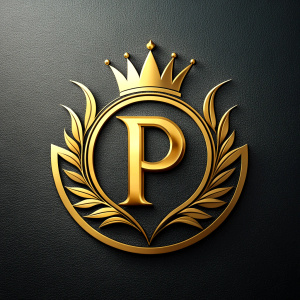 luxury logo of the letter P