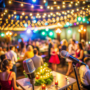 Music event party on blurred background


music, event, food, hipster, blur, party, entertainment, microphone, activity, crowd, festival, people, drink, background, culture, vintage, bokeh, fun, christmas, summer, table, celebration, lifestyle, holiday, colorful, dance, lights, night, spotlight, new, happiness, decoration, decor, outdoor, blurred, celebrate, dark, enjoy, row, warm