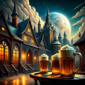 Cerveza de mantequilla & Harry Potter en Las tres escobas de Hogsmeade