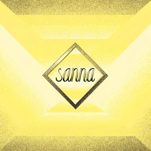 The SANNA brand logo design. Minimalist and sleek, with elegant font and geometric shapes. Perfect for high-end fashion and luxury goods.