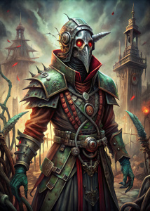 Armor Biopunk Plague doctor gothic, horror, evil