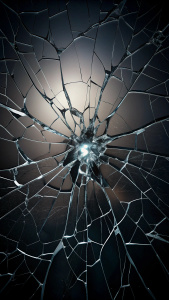 cracked black screen wallpaper