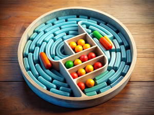 vitamins in pill form as a way out of the maze