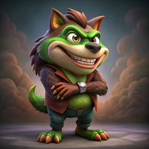 La rana pepe en el cuerpo de un tazmania