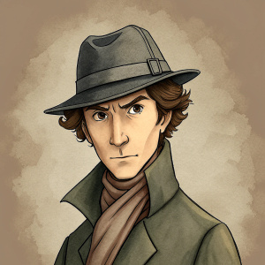 Sherlock Holmes,19th century, Deerstalker hat,