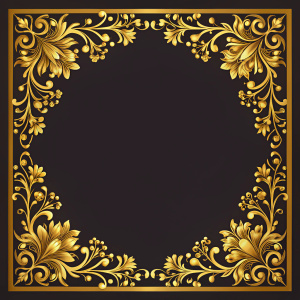 Gold Floral Border Elegant Luxury Vintage Invitation Frame Vector, 4 corner style, very simple design, no high details



 







