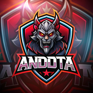 logo for a gamer called "Andota"