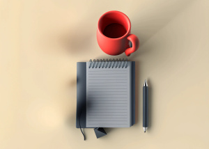 3d illustration. notes  and some office stuff

 
